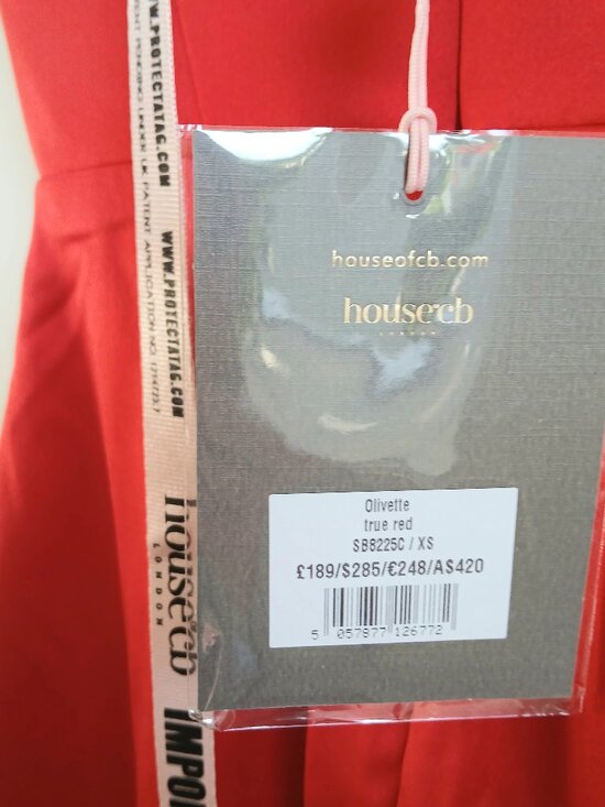 House of CB | Olivette | Red Rose | Satin | Corset Maxi Dress | NWT | XS - Picture 3 of 14